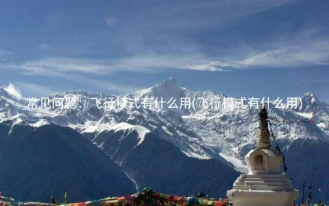 常见问题：飞行模式有什么用(飞行模式有什么用)