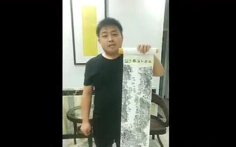 山西吕梁一小伙卫生纸上画“清明上河图”,后生：待家里无聊