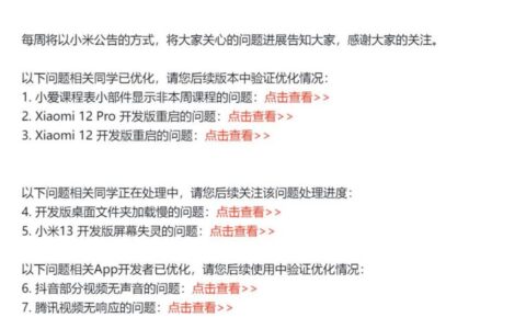 小米澎湃OS：再次公布进展通报，修复五项排查五项！