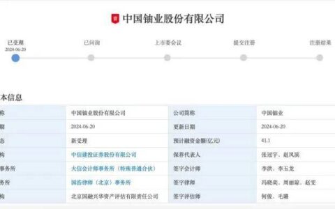 今年深交所首单！中国铀业IPO获受理-中国铀业下属公司