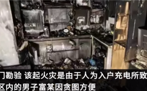 上海一男子带电动自行车电池回家充电引火灾 被拘13日：网友点赞-上海一居民电瓶车充电爆炸