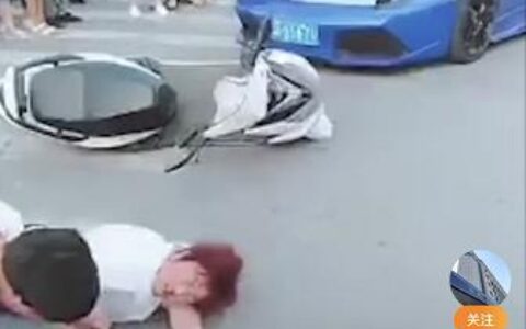网红为“吸粉”用兰博基尼假装交通事故，3人被拘留-兰博基尼车祸视频真实