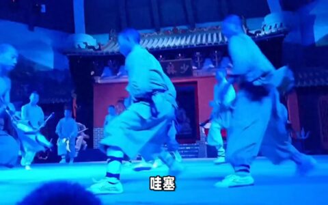 少林寺最帅师徒亮相考功总决赛，这颜值简直要逆天啦！ 哇塞-少林寺师傅带徒弟们吃狗肉